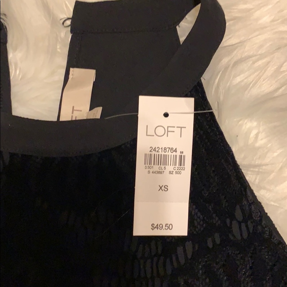 Loft Dressy Racerback Velvet Tank - Picture 3 of 3